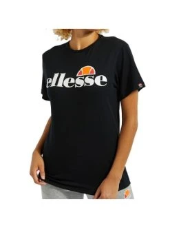 Bester Verkauf 👏 Große Größen Ellesse Freizeit 👕 Shirts Albany Tee 👩 Women Black Günstig Kaufen 💯