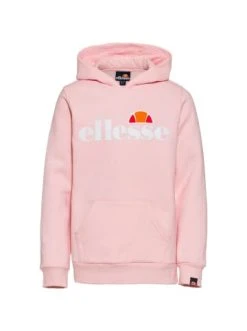 Brandneu 🤩 Sweatshirts & Sweatjacken Ellesse Hoodie ISOBEL OH JNR In Light Pink Günstig Kaufen 😀
