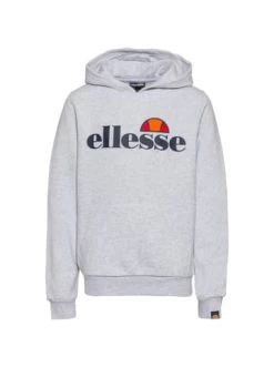 ellesse Shop 44 Neu 🔥 Sweatshirts & Sweatjacken Ellesse Hoodie JERO JNR In White Marl Günstig Kaufen ❤️