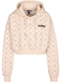 Angebote ❤️ Sweatshirts & Sweatjacken Ellesse Hoodie Marinell Crop In Beige Günstig Kaufen 🔥
