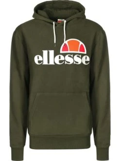 Aktion 😀 Sweatshirts & Sweatjacken Ellesse Hoodie Small Logo Gottero In Khaki Günstig Kaufen 🎉