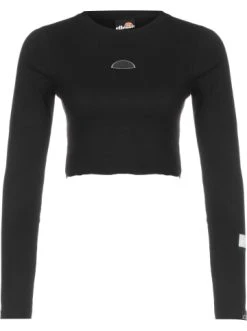Aktion 🎉 Große Größen Ellesse Longsleeve Vez Crop In Black Günstig Kaufen ✨