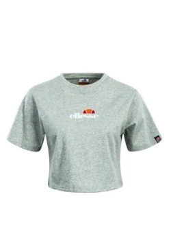 Bester Verkauf 😉 Große Größen Ellesse T-Shirt Crop Fireball Grey Günstig Kaufen ✨