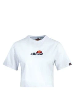 Bestpreis 😉 Große Größen Ellesse T-Shirt Crop Fireball White Günstig Kaufen ⌛