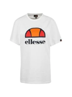 Bestes Angebot 🎁 Große Größen Ellesse T-Shirt Dyne In Weiß / Orange Günstig Kaufen ⭐