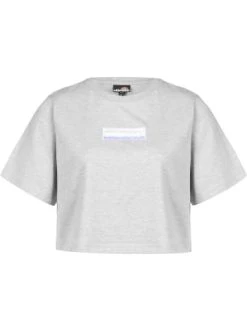 Aktion 😀 Große Größen Ellesse T-Shirt Hildan Crop In Grey Marl Günstig Kaufen 🎉