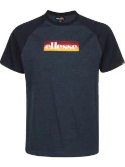 Bestpreis ✔️ Shirts & Longsleeves Ellesse T-Shirt Kershaw In Navy Marl Günstig Kaufen ⭐