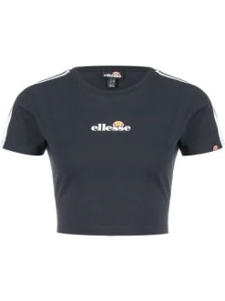 Budget 🎉 Große Größen Ellesse T-Shirt Latus Cropped In Navy Günstig Kaufen 🌟