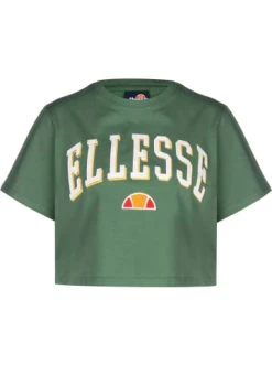 Großhandel 😍 Große Größen Ellesse T-Shirt Mondo Crop In Dark Green Günstig Kaufen ✔️